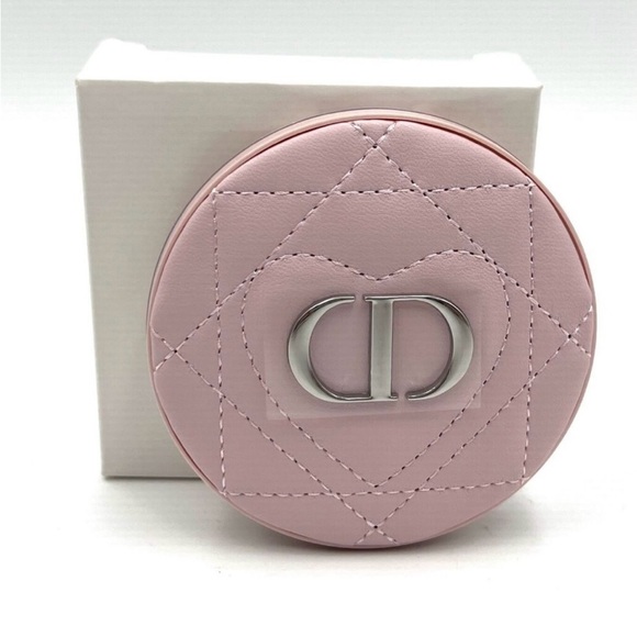 Dior Pink Quilted Compact Double Sided Mirror - Picture 4 of 4